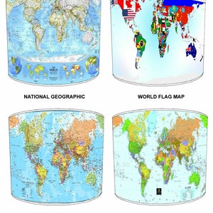 Pantallas de lámparas con mapa del mundo, papel tapiz, murales de pared, arte, fundas nórdicas, cojines, juegos de cama, colchas, pantallas de lámparas de techo, pantallas colgantes, pantallas de lámparas de mesa