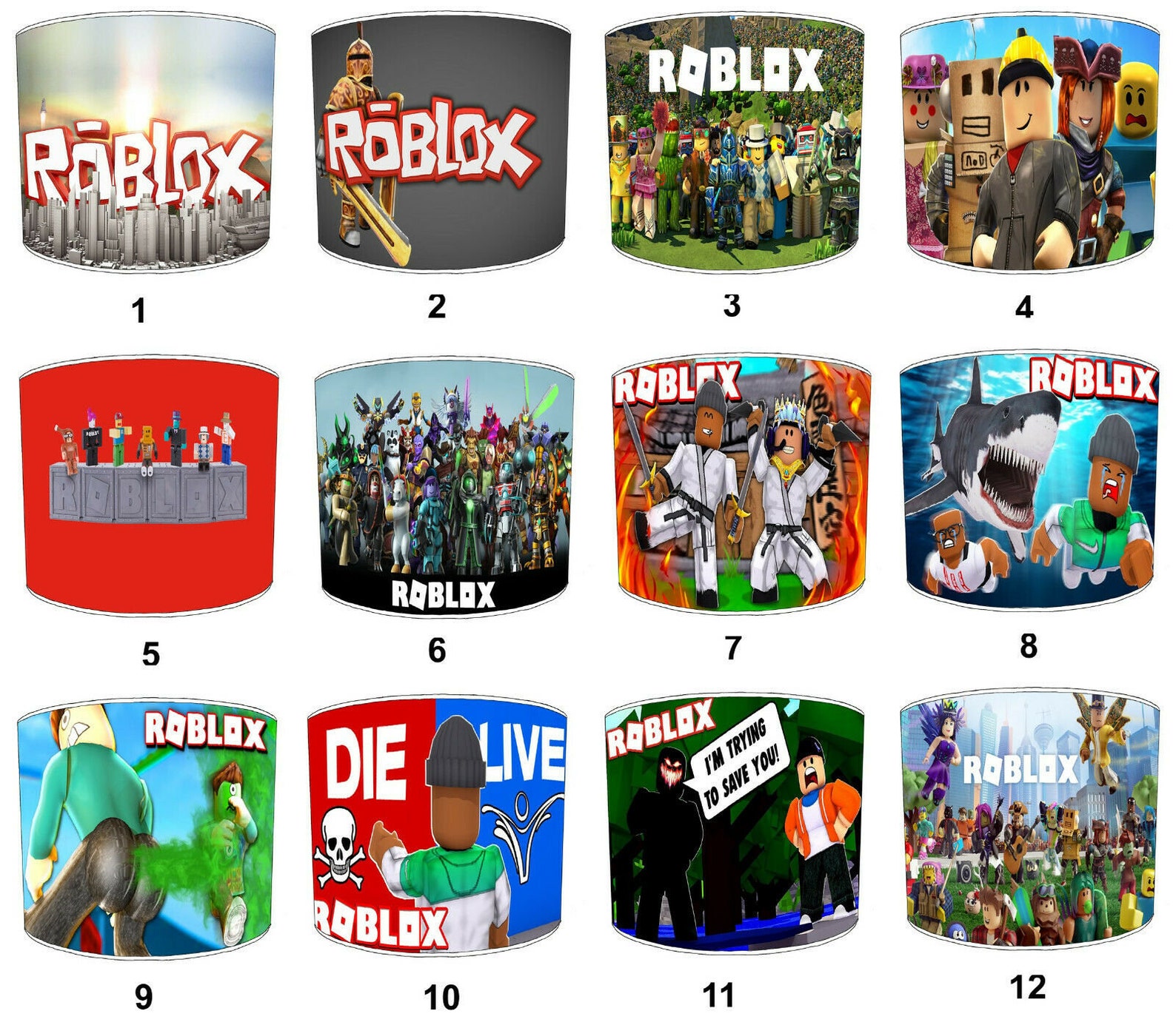 Roblox Lampshade for Bedside Table Lamps Ceiling Lightshades Etsy