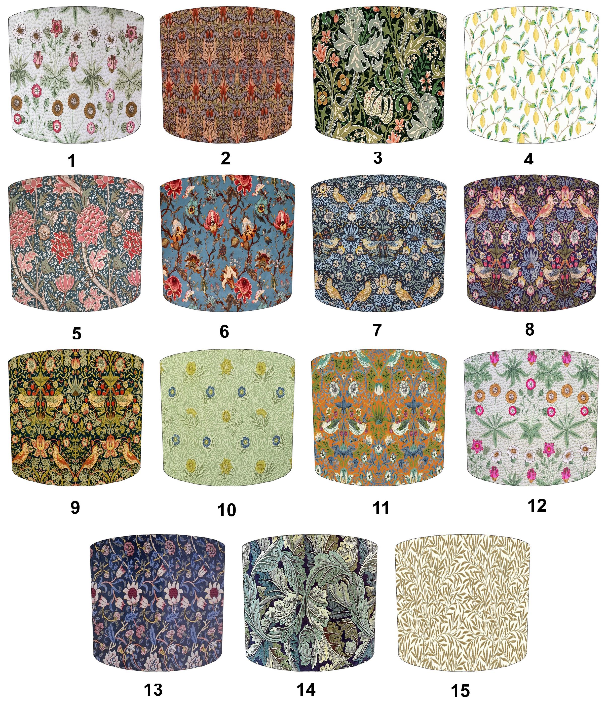 William Morris Wallpaper Lamp shades William Morris Cushion Covers William Morris Table lampshades William Morris Ceiling lights & Pendants