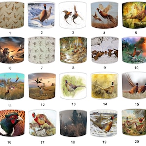 Hunting Scene Pheasant Shoot Wallpaper Lampshades Hunting Scene Wall Murals Hunting Scene Cushions Ceiling lights Pendant shades Table lamps