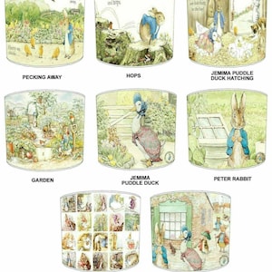 Beatrix Potter Peter Rabbit Lamp shades Bedside Table Lamps Ceiling Lights Ceiling Pendants Lighting Night Lights Floor Lamp Standard Lamps