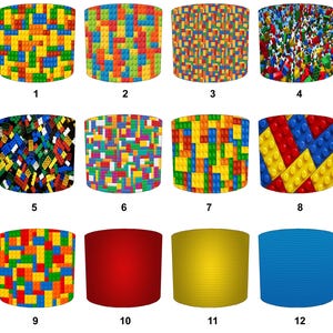 Bricks Building Blocks Lampshades Toys & Games Duvets Quilts Wall Art Wallpaper Bedding Sets Ceiling light shades Pendants Table lamp shades