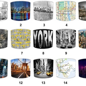 New York City Lampenschirme Kissen Bettdecken Quilts Tagesdecken Wandbilder Wandkunst Poster Deckenleuchtenschirme Pendelschirme Tischlampenschirme