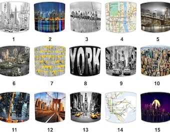 New York City Lampshade For Bedside Table Lamps Ceiling Lightshades Pendants Lighting Night Lights Floor Standard Drum Mood Chandeliers