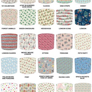 Cath Kidston Wallpaper Lampshades Curtains Duvet Covers Quilts Bedding Sets Cushions Ceiling light shades Pendant shades Table lamp shades