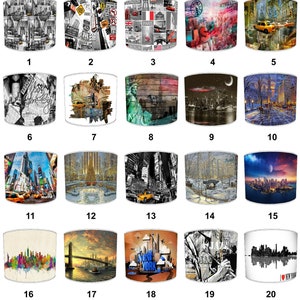 New York City Lampenschirme Wandbilder Tapete Bettbezüge Kissen Bettwäsche Sets Hängelampenschirme Anhängerschirme Tischlampenschirme
