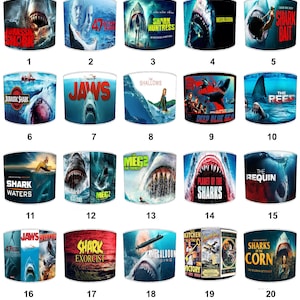 Papiers peints Megalodon Grands requins blancs Abat-jours Papier peint Requins Couettes Grands requins blancs Plafonniers Abat-jour suspendus Abat-jour de lampe de table