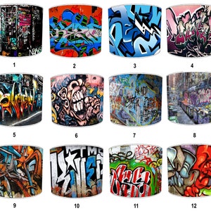 Graffiti Wall Art Lampshades Graffiti Bedding Sets Graffiti Wall Murals Graffiti Wallpaper Ceiling lights Pendant shades Table lamp shades