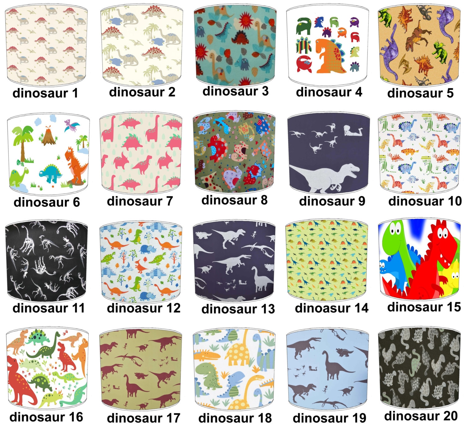 Jurassic T Rex Dinosaurs Wallpaper Lampshades Dinosaurs Duvet Covers T Rex Toys & Games Dinosaurs Ceiling lights Pendants Table lamp shades