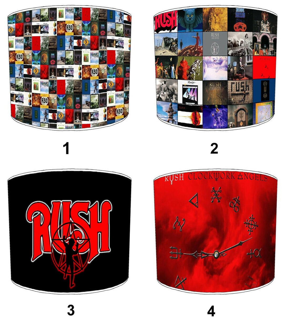 Rush Rock Band Lampshades for Bedside Table Lamps Ceiling Etsy