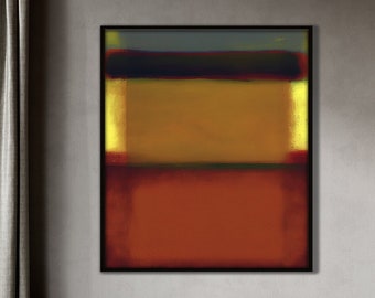 Rothko Original Abstract Painting Large Canvas Modern Oil Painting Wall Art Ready to Hang Blurry Landscape Contemporary Color Field Painting