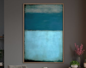 Rothko Style Abstract Canvas Print: Modern Color Field Painting