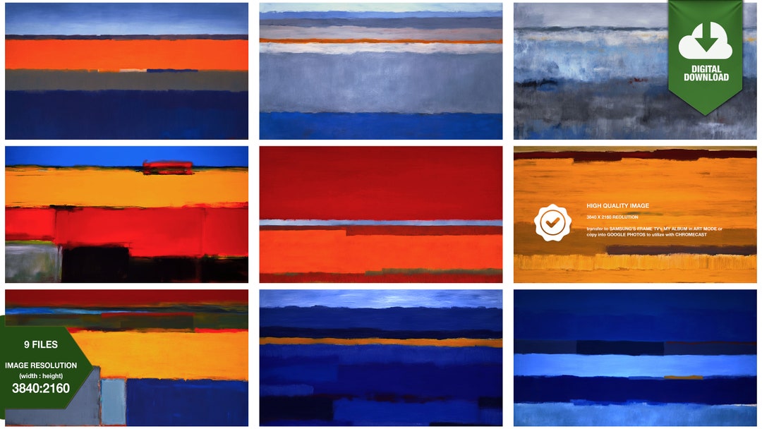 Virtual Background Rothko Rothko Art: Abstract Color Field Painting TV Background (digital ...