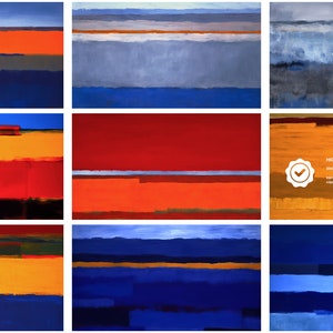 Virtual Background Rothko Rothko Art: Abstract Color Field Painting TV Background (digital ...