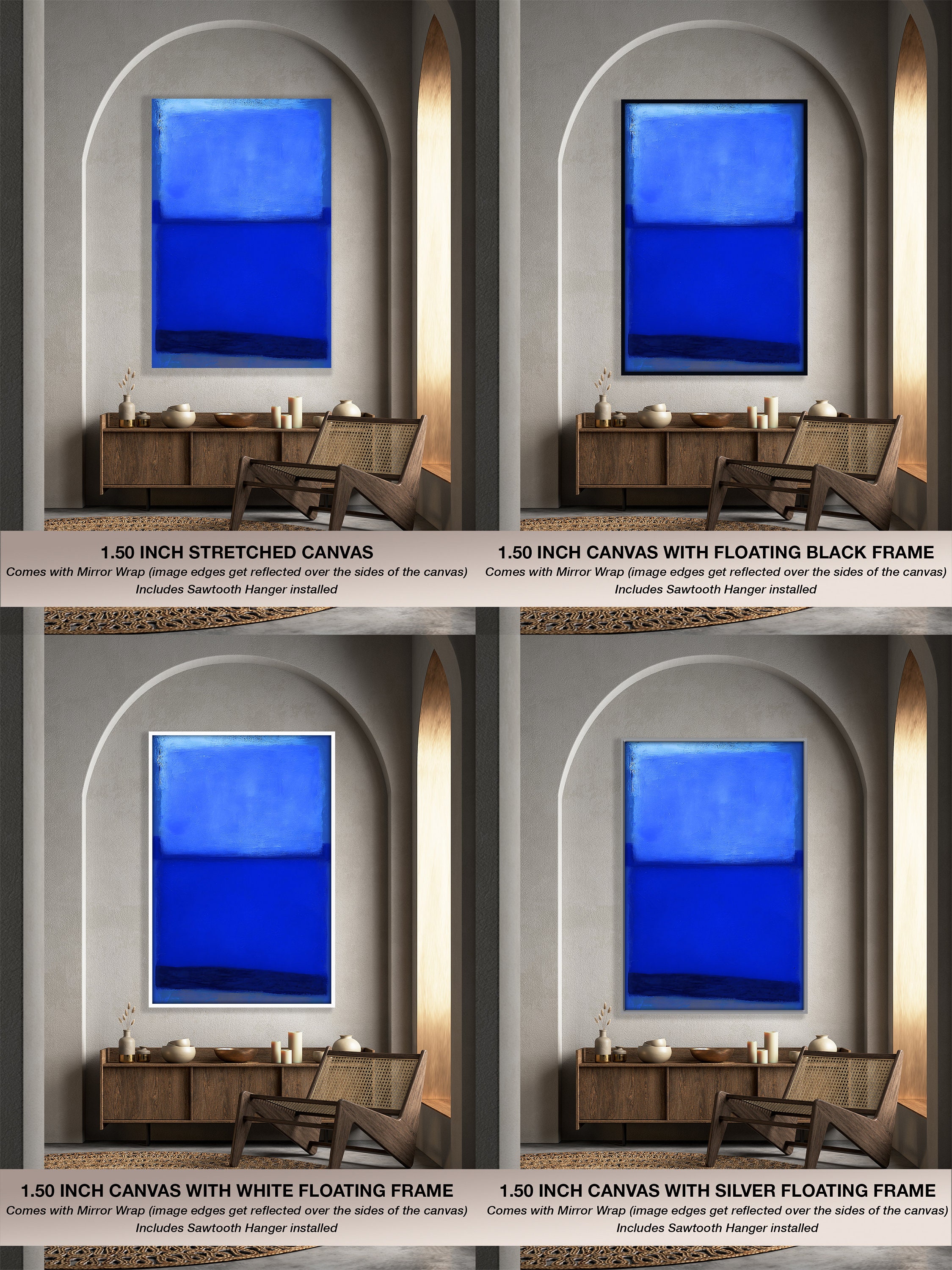 Rothko Original Abstract Painting Large Canvas Modern Oil Painting Wall ...