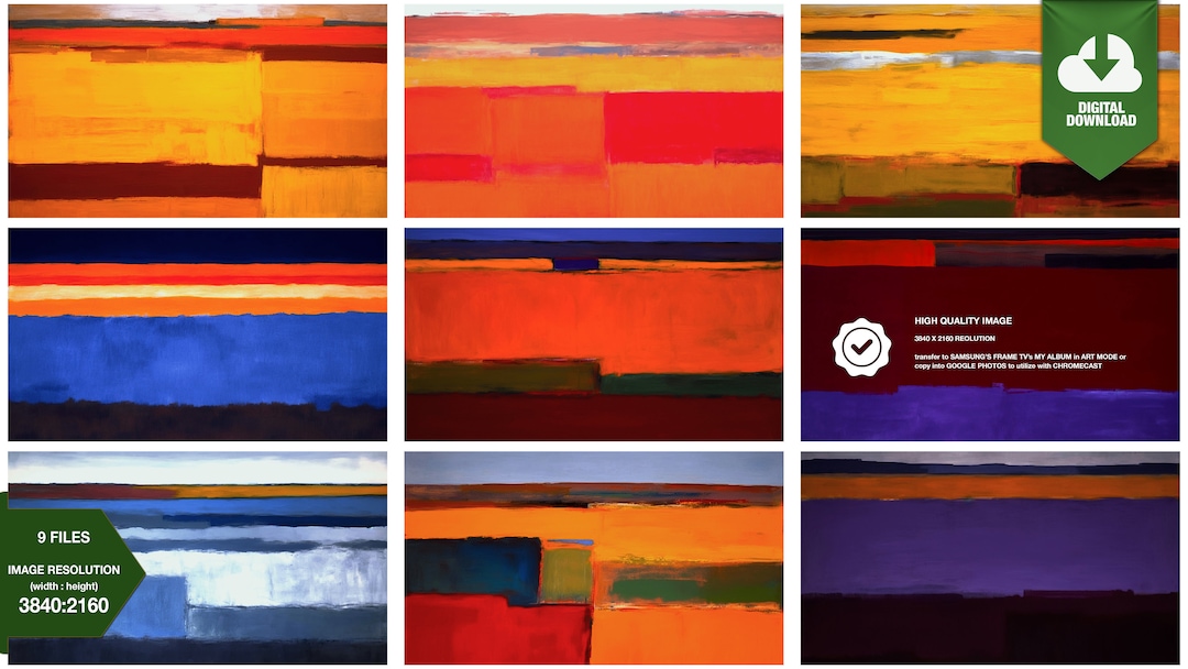 Virtual Background Rothko Rothko Abstract Art: Color Field TV Background (digital Download) - Etsy