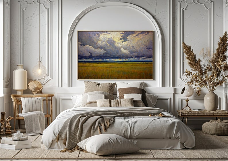 Wandbild Hochlandkuh Mit Weihnachtsmütze – Gerahmte Leinwand, Festliche Deko Für Zuhause