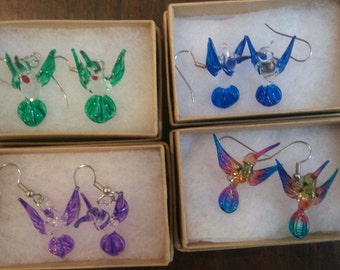 Hummingbird earrings