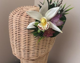 Oleda's Orchid - Hair Flower/Rockabilly/Pin-Up/Bridal/Tiki/Orchid