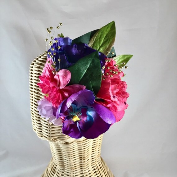 Blond and Beautiful Hair Fascinator With Rose/hair Clip/pin up Etsy