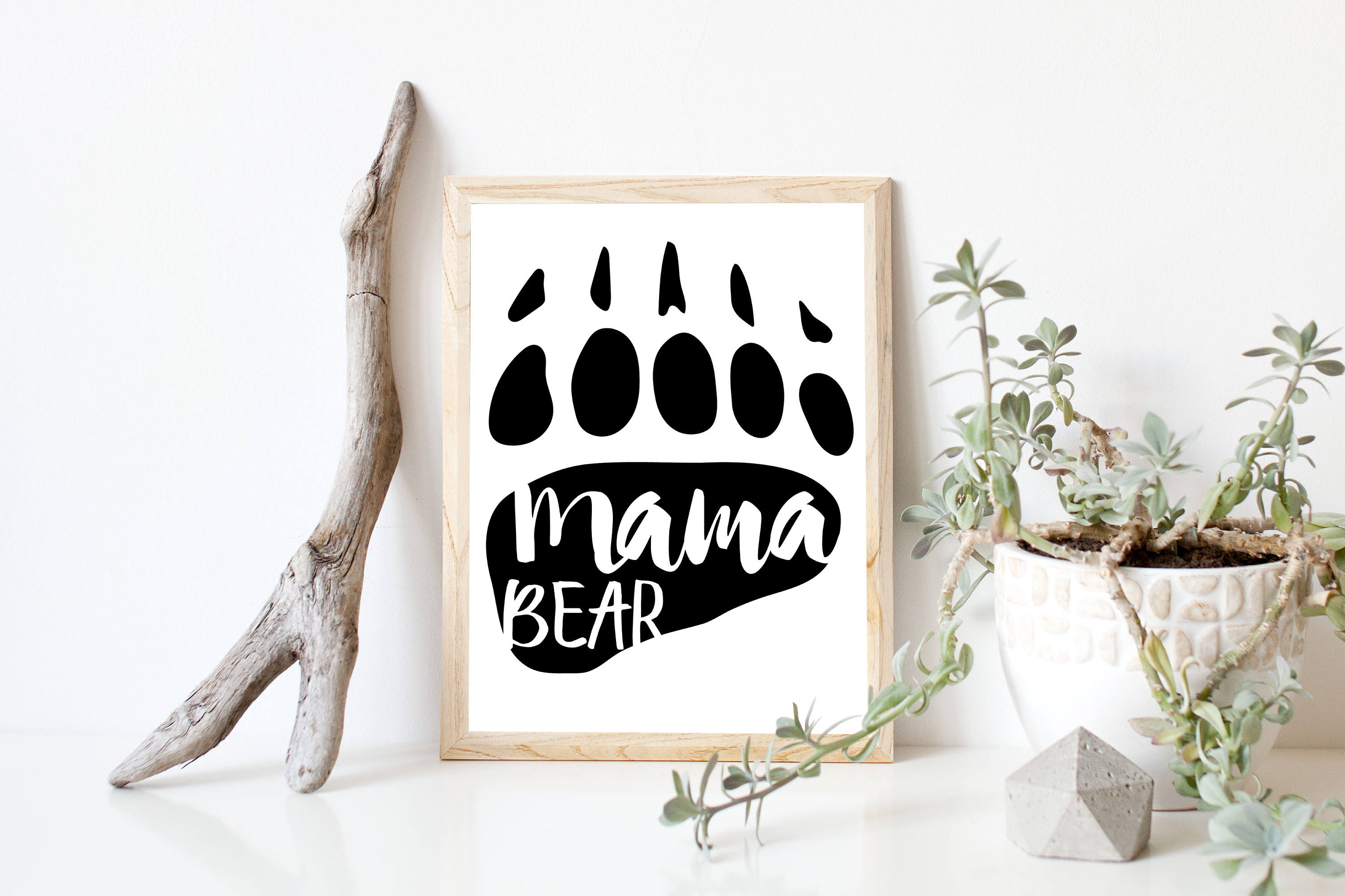 Mama Bear Print Mama Bear Wall Art Mama Bear Printable Mama | Etsy