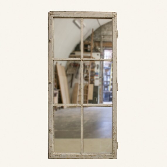 Large Vintage Window Mirror