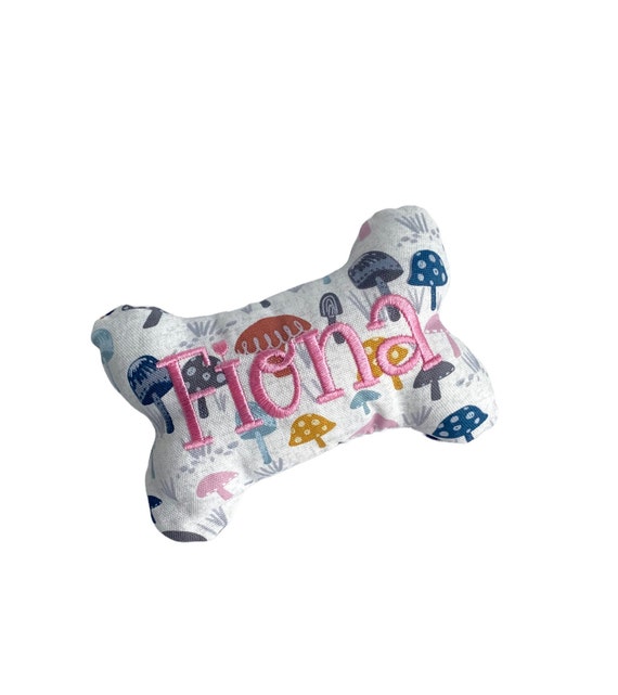 Personalized Custom Dog Bone Shaped Dog Toy with Squeaker Made In