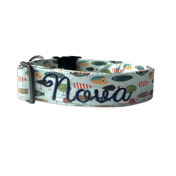 Fishing Dog Collar Etsy