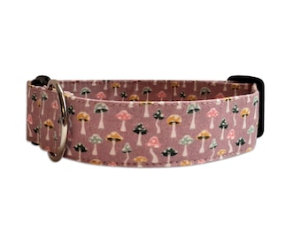 Dog Collar, Dog Collar Personalized, Embroidered Dog Collar, Personalized Dog Collar, Dog Collar, Mushroom Dog Collar, Custom Dog Collar