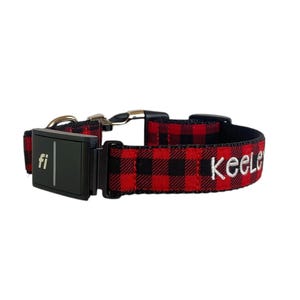 Fi Series 3+ and Fi Series 3 Compatible Dog Collar, Embroidered Fi Series 3/3+ Dog Collar, Fi Component must be purchased from Fi