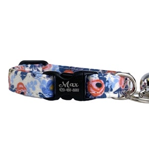 Cat Collar, Personalized Cat Collar, Cat Collar with Bell, Engraved Cat Collar, Cat Collars, Custom Cat Collar, Cat Tag