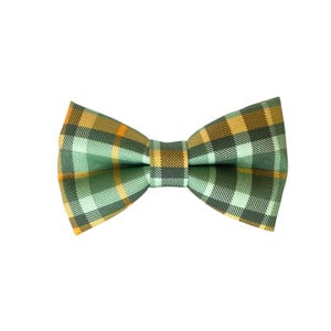 Green Plaid Dog Collar Bowtie, Bowtie for Dogs, Dog Bowtie, Bowtie for Dog Collars, Dog Collar Accessories by Duke & Fox®
