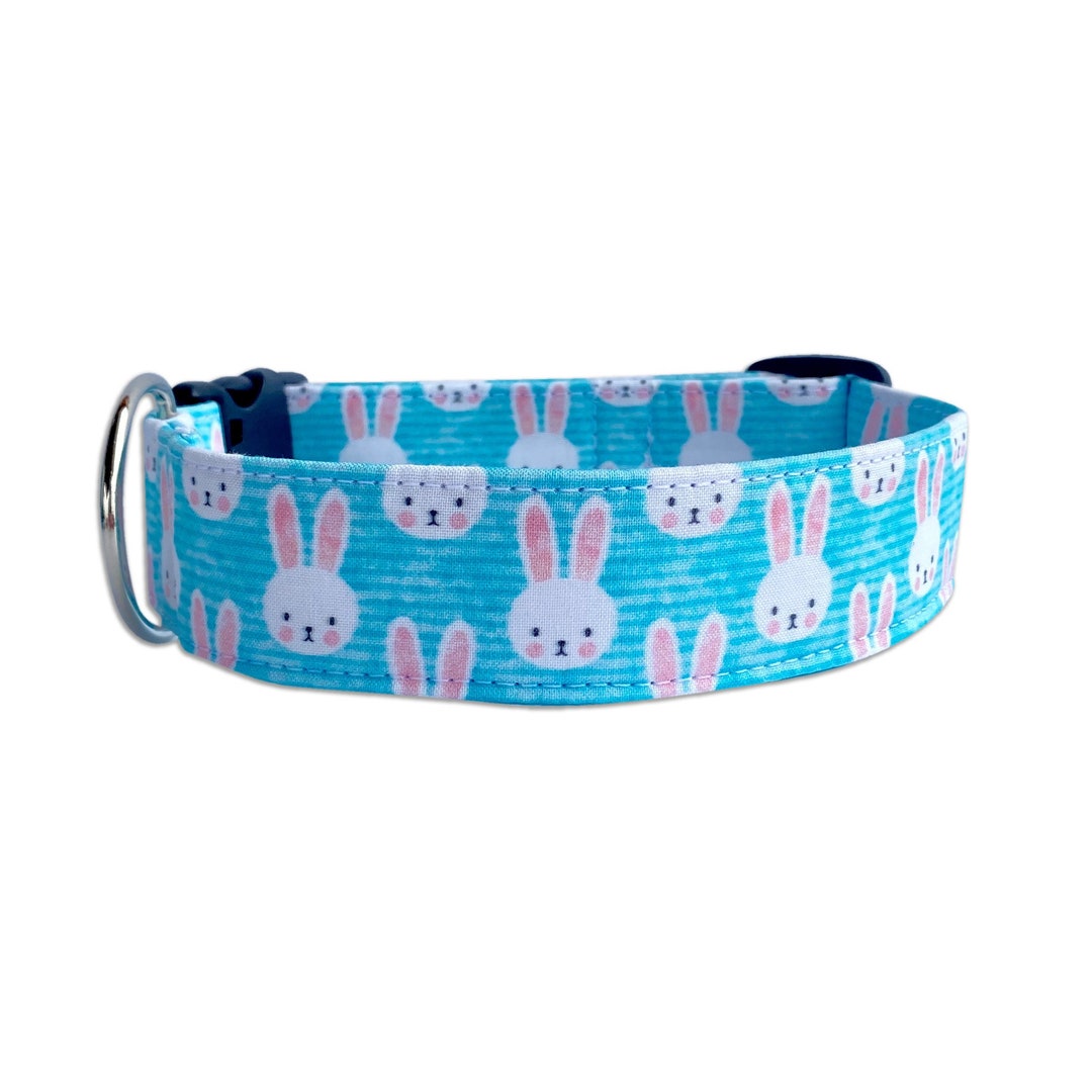 Easter Dog Collar,easter Bunny Dog Collar, Embroidered Dog Collar
