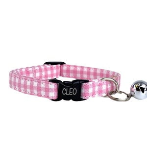 Cat Collar, Personalized Cat Collar, Cat Collar with Bell, Engraved Cat Collar, Cat Collars, Custom Cat Collar, Cat Tag