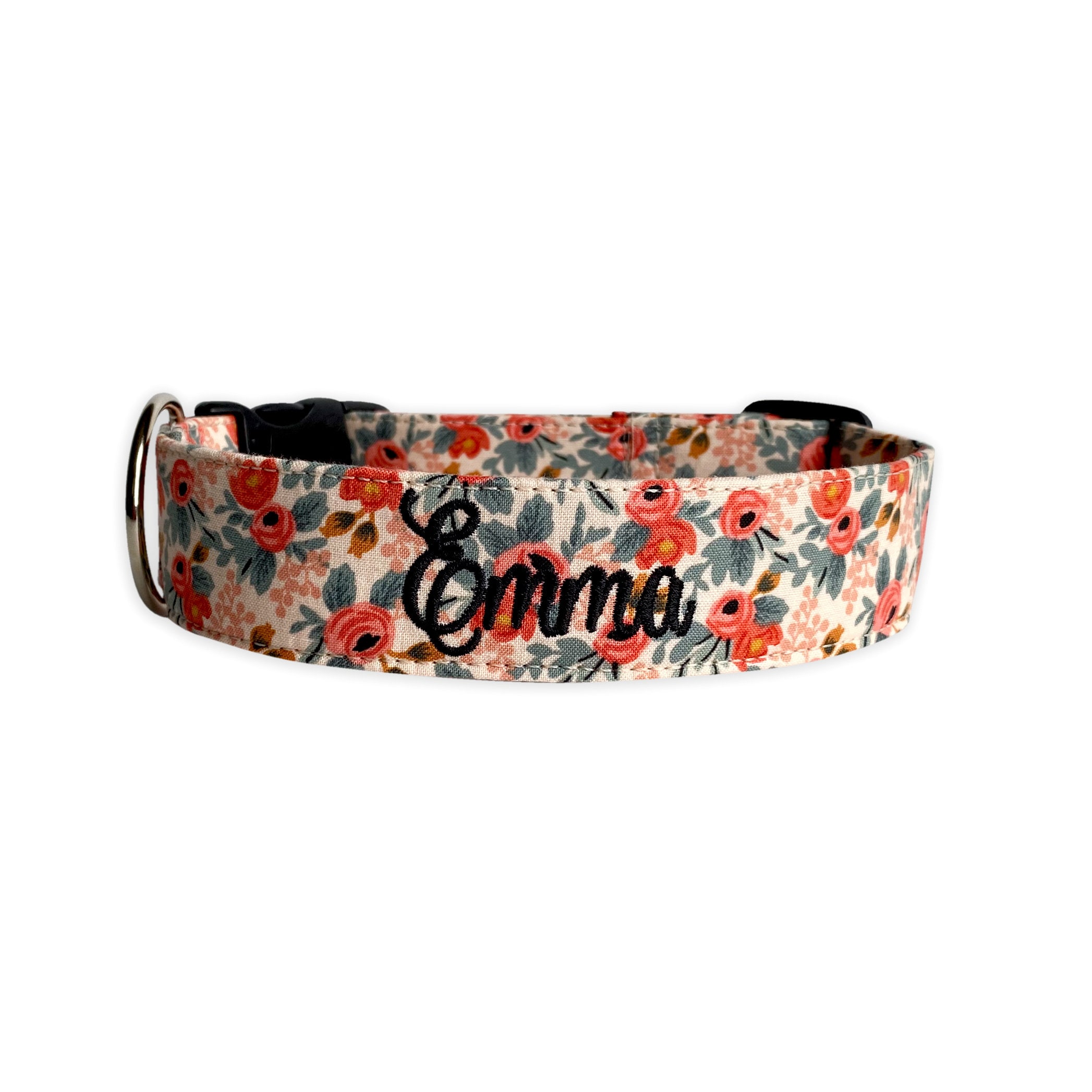 Cute Floral Dog Collar for Small Medium Large Puppy in Red Blue Pink Black  for Female Male – Pretty Flower Dogs Collars for Girl Boy (Cactus, Medium)