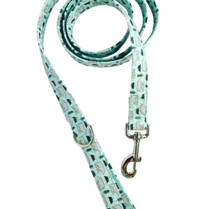 Bear Dog Leash, Mint Color Dog Leash, 5 foot leash, Hipster Dog Leash, Mountian Dog Leash