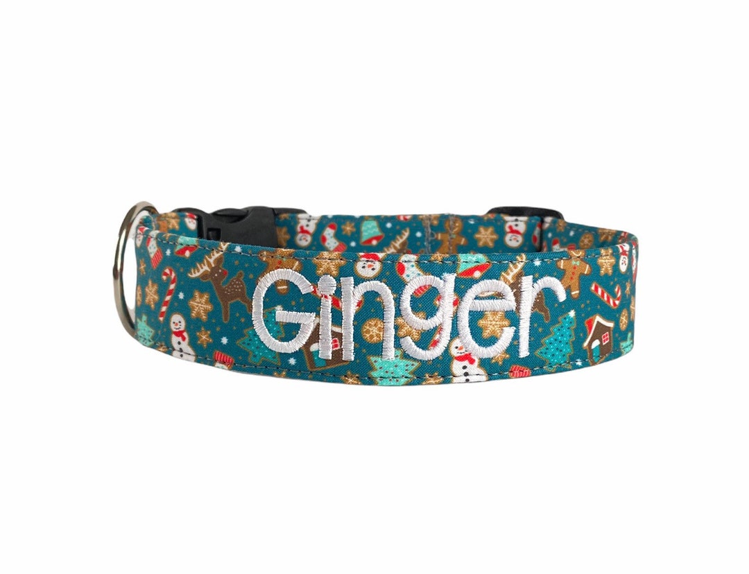 Personalized Dog Collar Embroidered Dog Collar Custom Dog Etsy