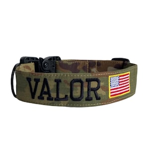 OTC Camo Dog Collar, Camoflauge Embroidered Dog Collar, Army Dog Collar, Personalized Dog Collar, Military Collar, Tactical Dog Collar