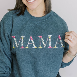 Aangepast sweatshirt, gepersonaliseerd sweatshirt, moedersweater, moederdagshirt, cadeau voor moeder, cadeaus voor haar, mama-sweater