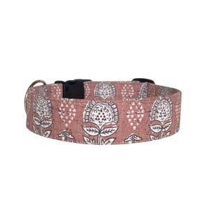 Personalized Embroidered Dog Collar by Duke & Fox, Mocha Mousse Dog Collar