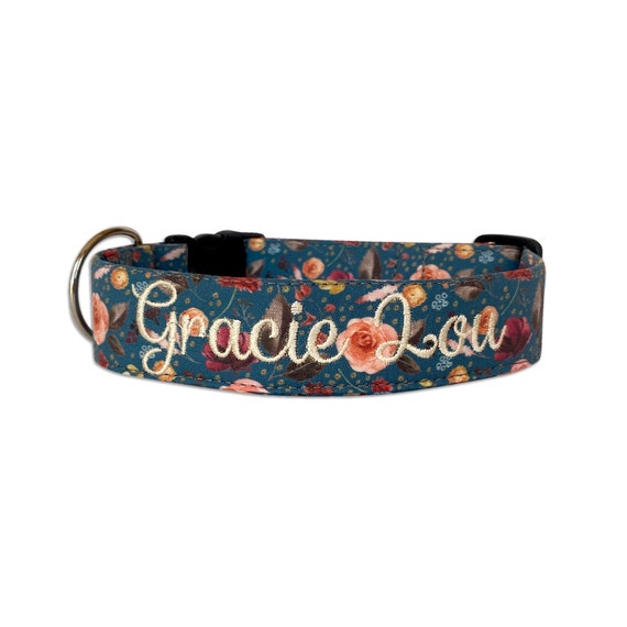 Etsy embroidered dog collar 2025