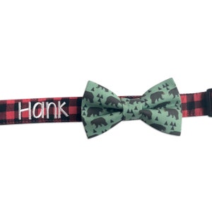 Complete your pet’s look with matching or coordinating fabric bow ties from Duke & Fox®. Each bow tie is handcrafted in Tennessee to coordinate perfectly with our custom dog collars. Designed with secure Velcro attachments, they stay in place while adding a touch of charm and personality. Choose from a variety of patterns to match every season and style.