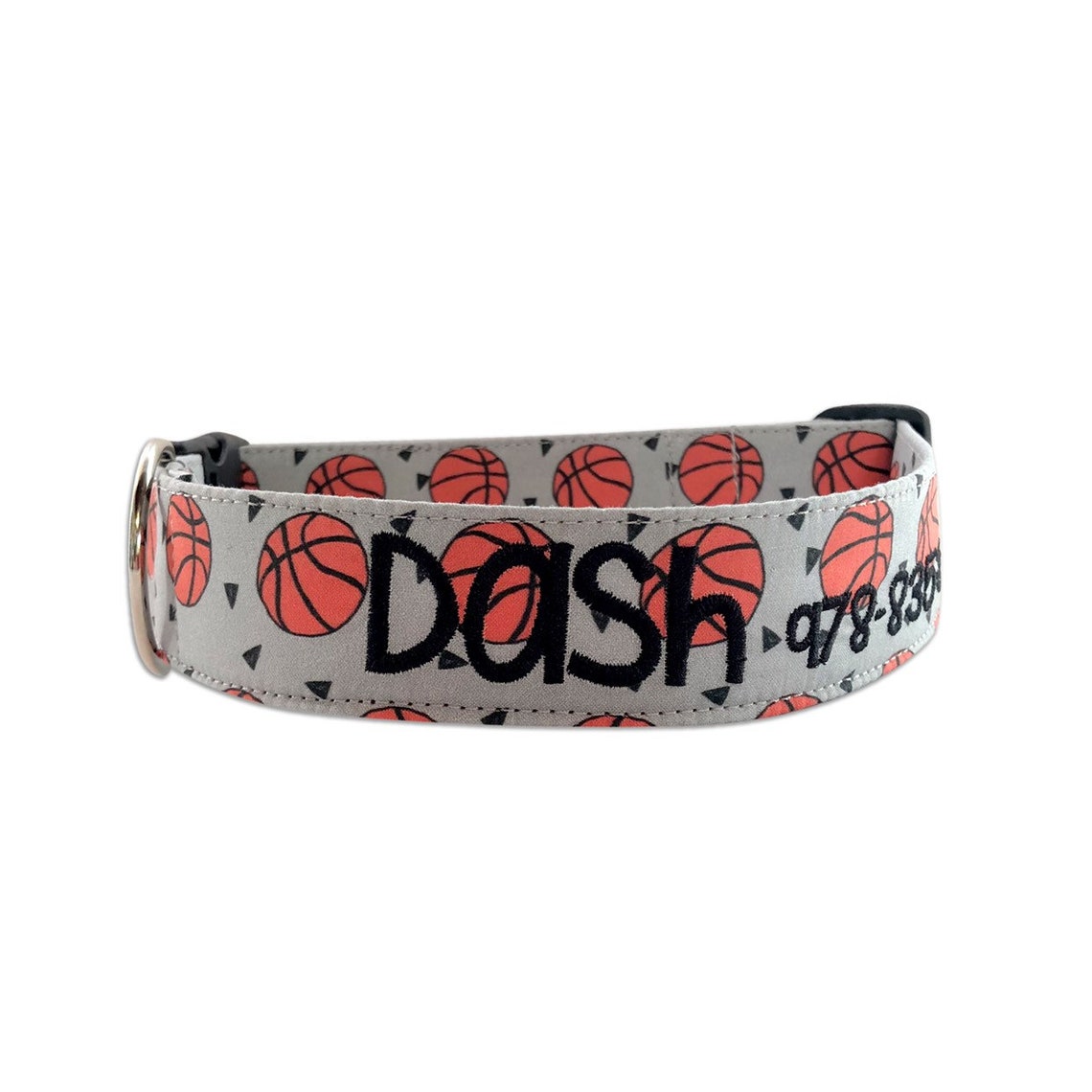 Basketball Dog Collar Embroidered Dog Collar Personalized Etsy