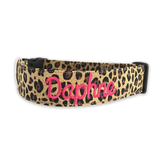 Cheetah print dog collar Clearance