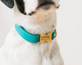 Biothane Dog Collar, Waterproof Collar, Personalized Dog Collar, Hunting Dog Collar, Durable Dog Collar, Custom Dog Tag, Outdoor Dog Collar