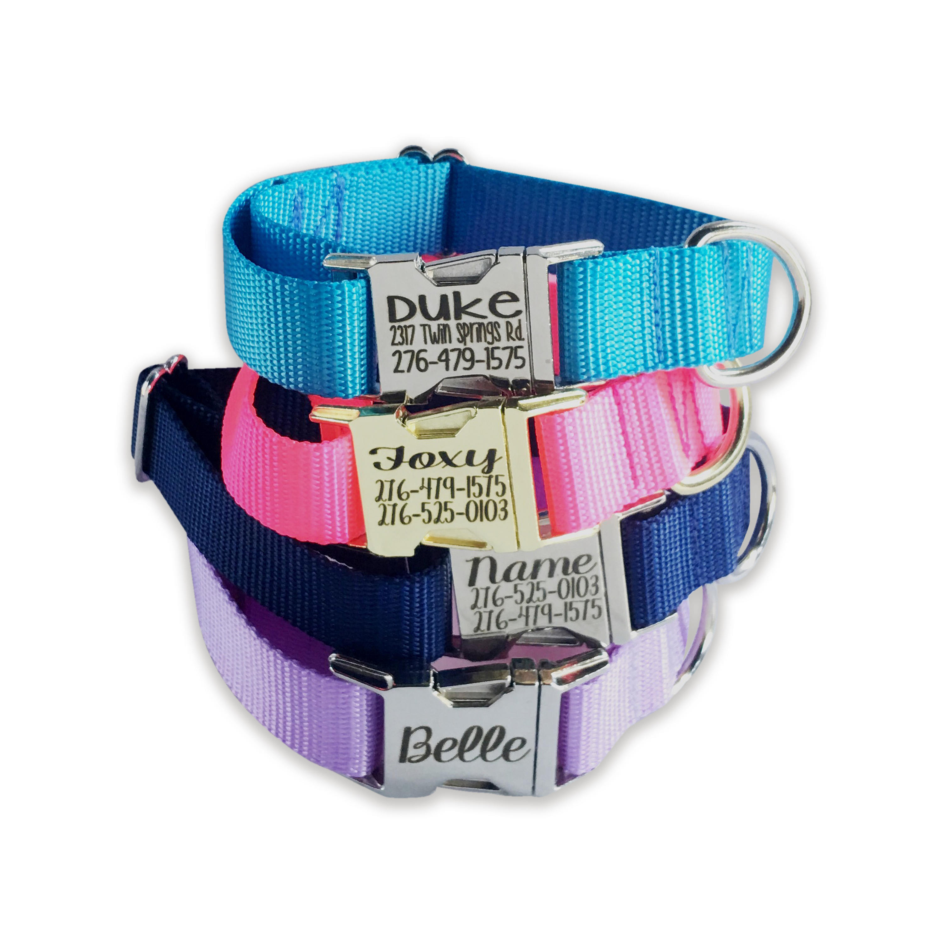 Personalized Dog Collar Engraved Buckle Dog Collar Dog Etsy