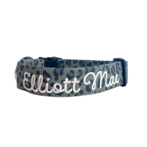 Leopard Dog Collar Etsy