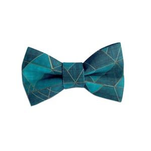 Emerald Geo Dog Collar Bow Tie, Bow Tie for Dogs, Dog Bow Tie, Bow Tie for Dog Collars, Dog Collar Accessories by Duke & Fox®