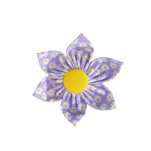 Lavendar Daisy Dog Collar Flower, Flower for Dog Collar, Dog Collar Bow, Bow for Dog Collar, Dog Collar Accessory by Duke & Fox®