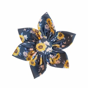 Sunflower Dog Collar Flower, Flower for Dog Collar, Dog Collar Bow, Bow for Dog Collar, Dog Collar Accessory by Duke & Fox®